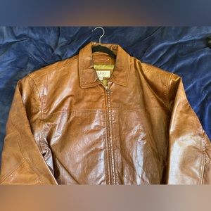Men’s Vintage Wilson’s Brown Leather Jacket M. Julian Collection Size XLT